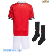 Camisa de time de futebol Manchester United Replicas 1º Equipamento Infantil 2025-26 Manga Curta (+ Calças curtas)